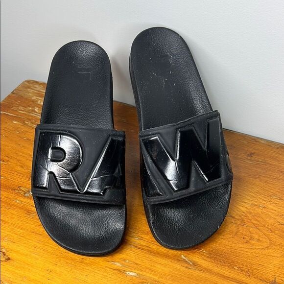 RAW Black Men's Slide Sandals - Picture 2 of 4
